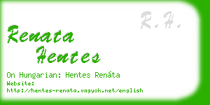 renata hentes business card