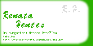 renata hentes business card